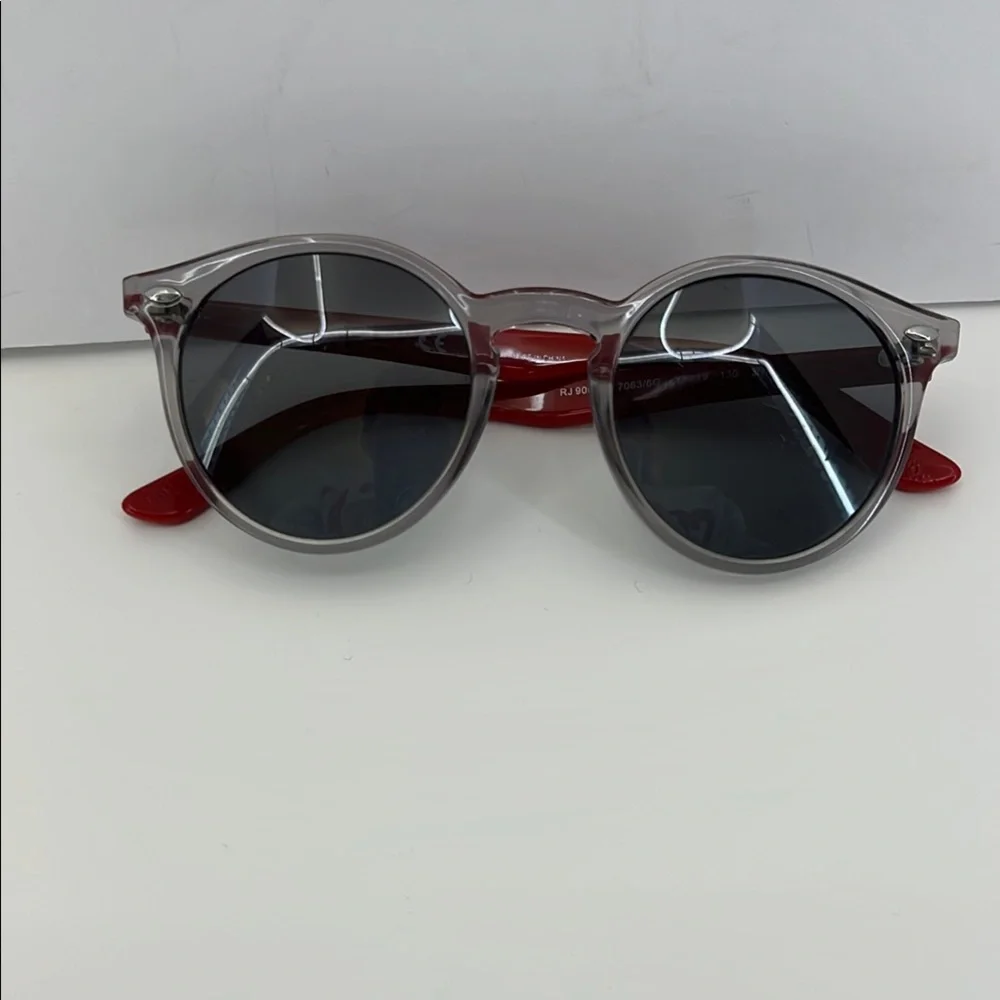 Ray-Ban Jr. RJ9064S Children’s Gray & Red Sunglasses- FRAMES ONLY